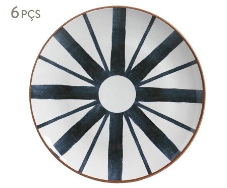 Jogo de Pratos Raso Coup Stoneware Trópico Abstrato | Westwing