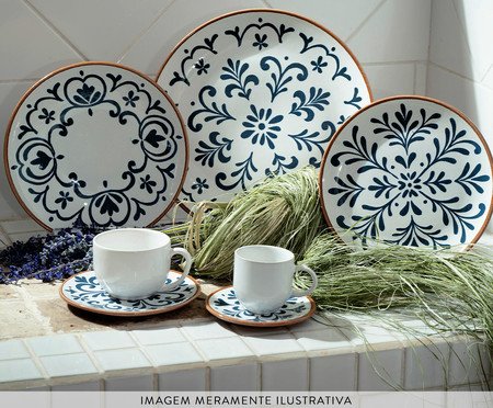 Jogo de Xícara para Café Coup Stoneware Coimbra Abstrato | Westwing