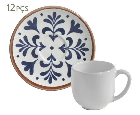 Jogo de Xícara para Café Coup Stoneware Coimbra Abstrato | Westwing