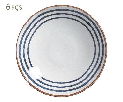 Jogo de Pratos Fundo Coup Stoneware Trópico Abstrato, multicolor | WestwingNow