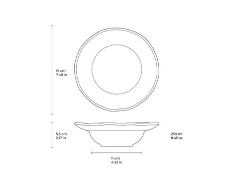 Jogo de Pratos para Sobremesa Orgânico Ceu Azul | Westwing