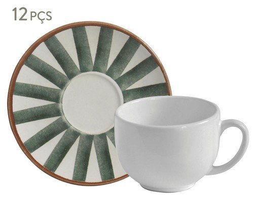 Jogo de Xícaras para Chá Coup Stoneware Equador Abstrato, multicolor | WestwingNow