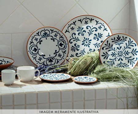 Jogo de Xícaras para Chá Coup Stoneware Coimbra Abstrato | Westwing