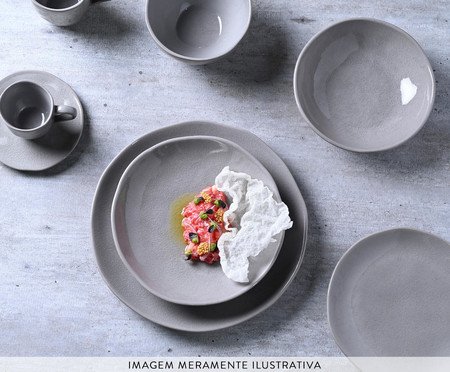 Jogo de Canecas Orgânico Bruma Cinza | Westwing