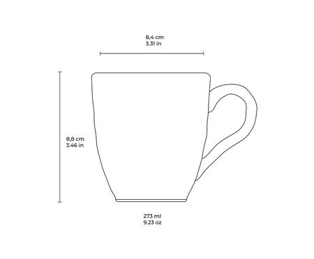 Jogo de Canecas Orgânico Bruma Cinza | Westwing