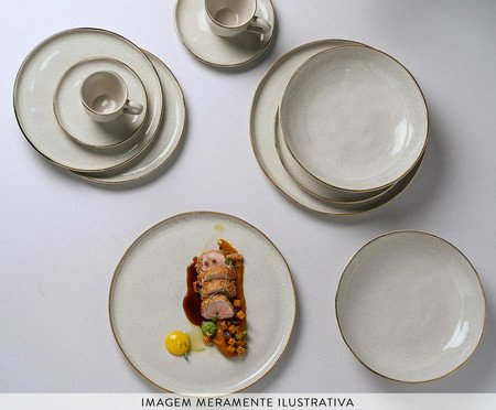 Jogo de Xícaras para Chá Bio Sol Gold Cinza | Westwing