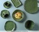 Jogo de Pratos para Sobremesa Orgânico Eco Stone Jade Verde, green | WestwingNow