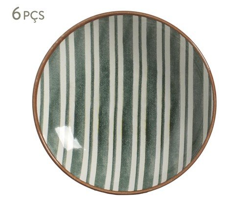 Jogo de Pratos Fundo Coup Stoneware Equador Abstrato, multicolor | WestwingNow