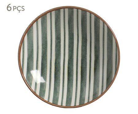 Jogo de Pratos Fundo Coup Stoneware Equador Abstrato | Westwing