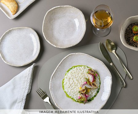 Jogo de Xícara para Café Orgânico Eco Stone Arenito Branco | Westwing