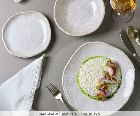 Jogo de Xícara para Café Orgânico Eco Stone Arenito Branco | Westwing