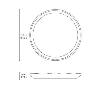 Jogo de Pratos para Sobremesa Bio Azura Azul | Westwing