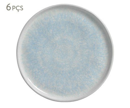 Jogo de Pratos para Sobremesa Bio Azura Azul | Westwing