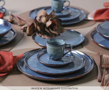 Jogo de Xícaras para Chá Bio Titanium Azul Escuro | Westwing