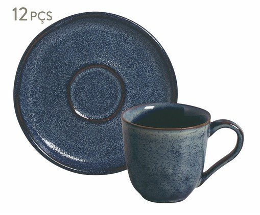 Jogo de Xícaras para Chá Bio Titanium Azul Escuro, blue | WestwingNow