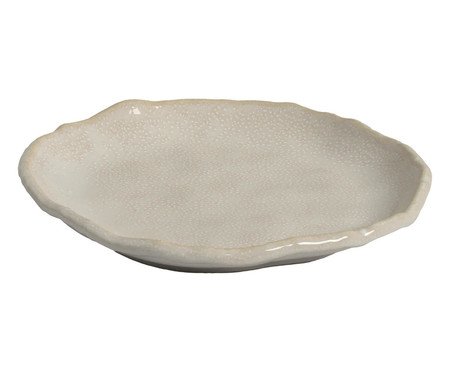 Jogo de Pratos para Sobremesa Orgânico Eco Stone Arenito Branco | Westwing