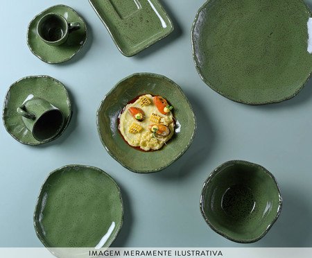 Jogo de Xícaras para Chá Orgânico Eco Stone Jade Verde | Westwing