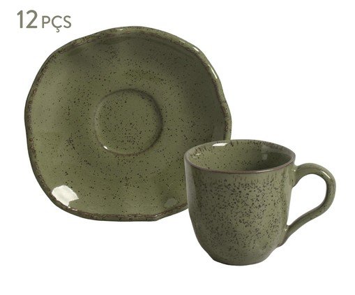 Jogo de Xícaras para Chá Orgânico Eco Stone Jade Verde, green | WestwingNow
