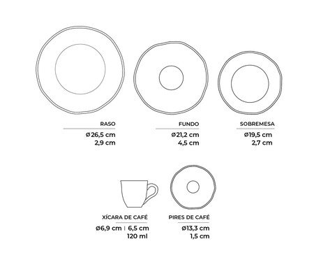 Aparelho de Jantar Lavanda Floral - 30Pçs | Westwing