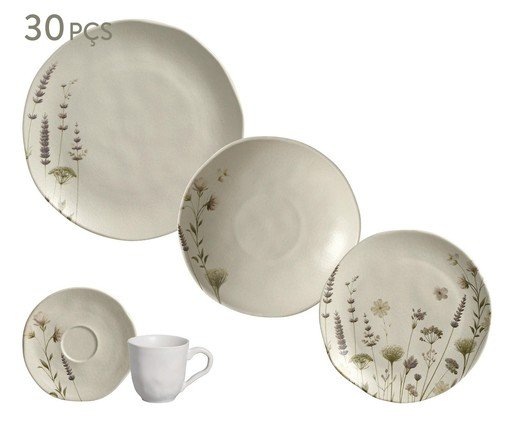 Aparelho de Jantar Lavanda Floral - 30Pçs, multicolor | WestwingNow