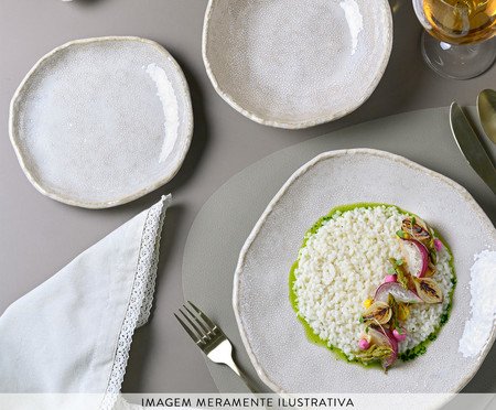 Jogo de Bowls Orgânico Eco Stone Arenito Branco | Westwing