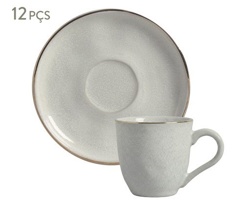 Jogo de Xícaras para Chá Luz Gold Cinza, grey | WestwingNow