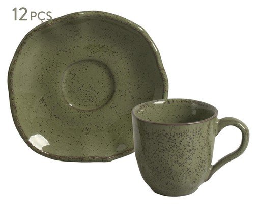 Jogo de Xícara para Café Orgânico Eco Stone Jade Verde, green | WestwingNow