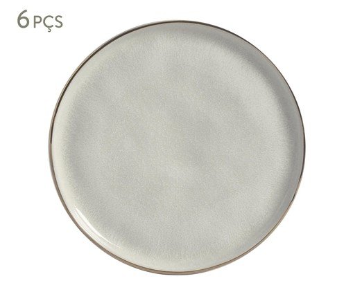 Jogo de Pratos para Sobremesa Luz Gold Cinza, grey | WestwingNow