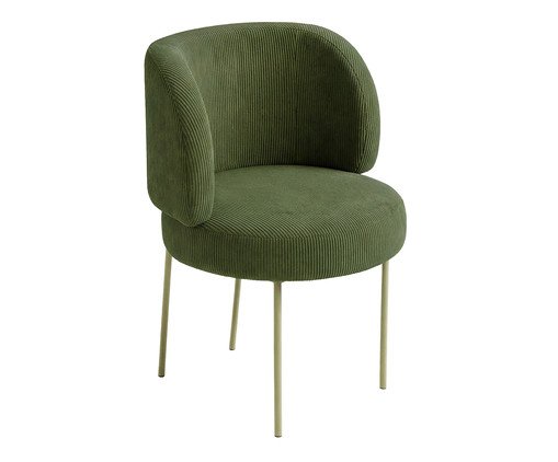 Cadeira Zurique Cotelê Verde, green | WestwingNow