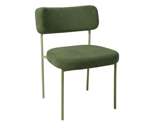Cadeira Slim Cotelê Verde, green | WestwingNow