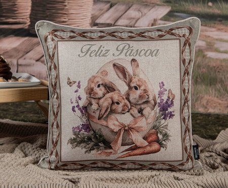 Capa de Almofada Páscoa Família | Westwing
