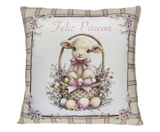 Capa de Almofada Páscoa Cestinha, multicolor | WestwingNow