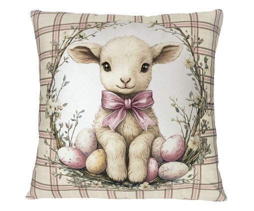 Capa de Almofada Páscoa Cordeiro, multicolor | WestwingNow