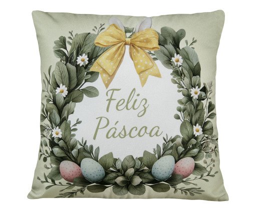 Capa de Almofada Páscoa Guirlanda, multicolor | WestwingNow