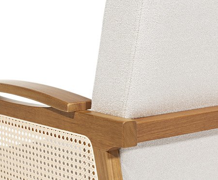 Poltrona Roma de Eucalipto em Linho | Westwing