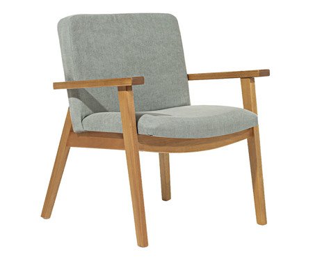 Poltrona Milão de Eucalipto em Linho | Westwing