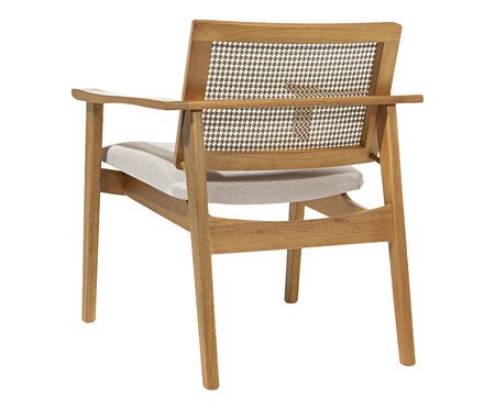 Poltrona Madrid de Eucalipto em Linho | Westwing