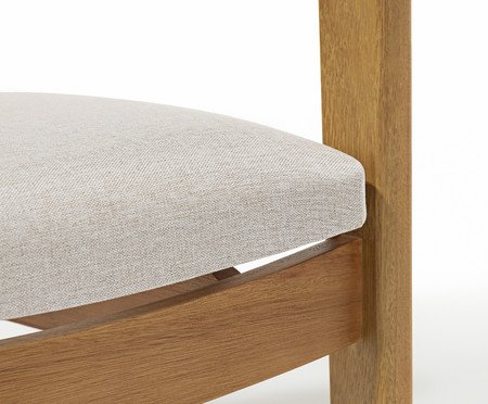 Poltrona Madrid de Eucalipto em Linho | Westwing