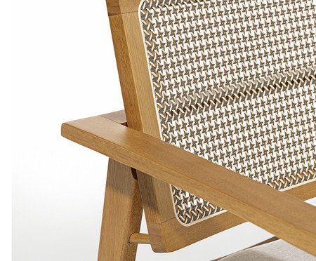 Poltrona Madrid de Eucalipto em Linho | Westwing