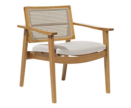 Poltrona Madrid de Eucalipto em Linho | Westwing