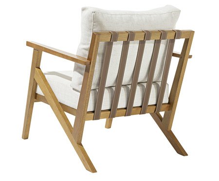 Poltrona Florença de Eucalipto em Linho | Westwing