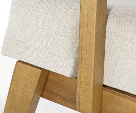 Poltrona Veneza de Eucalipto em Linho | Westwing