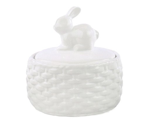 Pote Decorativo com Coelho Branco, white | WestwingNow