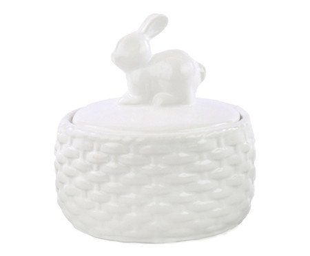 Pote Decorativo com Coelho Branco | Westwing