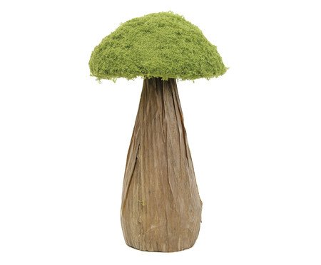 Cogumelo Decorativo com Grama Rustic Verde e Marrom | Westwing