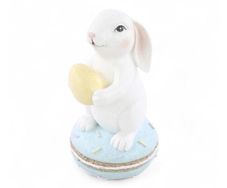 Coelho Macaron e Ovo Branco e Azul Patries | Westwing