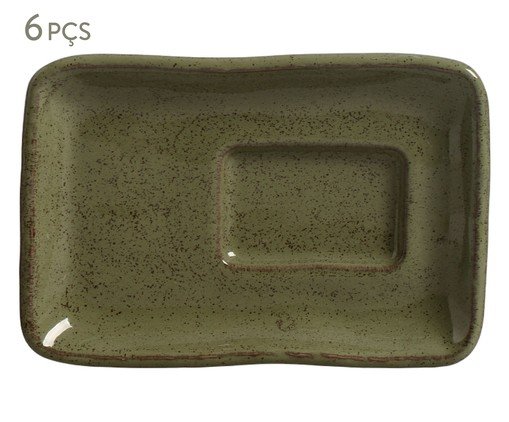 Jogo de Travessas Orgânico Eco Jade Verde, green | WestwingNow