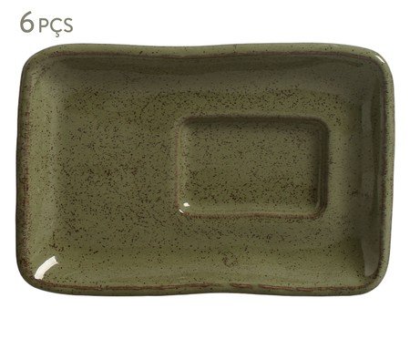 Jogo de Travessas Orgânico Eco Jade Verde | Westwing