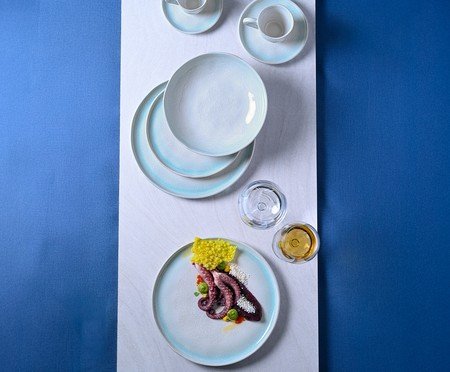 Jogo de Pratos Raso Bio Mar Azul | Westwing