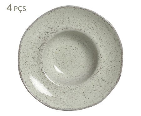 Jogo de Pratos para Massa Orgânico Pistache Pistache | Westwing